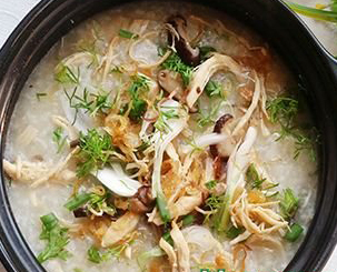 chao-ga-nam cháo gà nấm