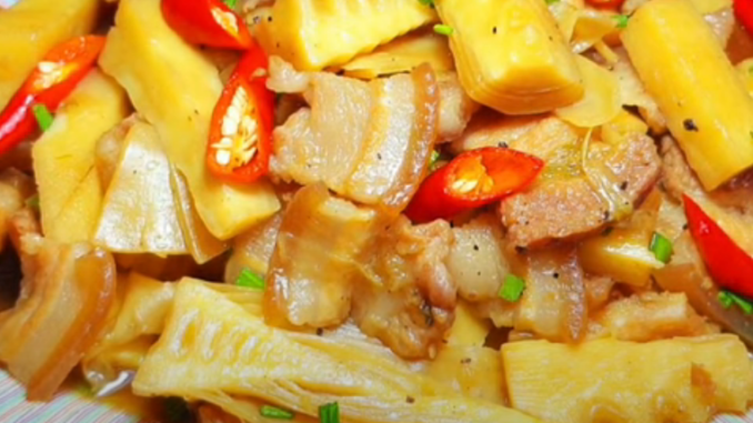 thit-kho-mang Cách làm thịt kho măng