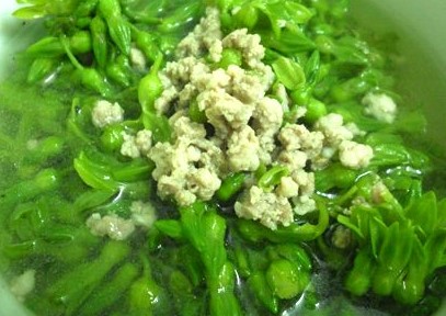 thit-nac-bam-hoa-thien-ly Canh hoa thiên lý nấu thịt băm