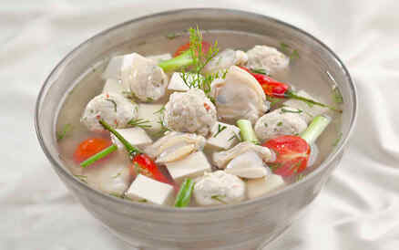 canh_ngheu_dau_hu Canh nghêu đậu hũ