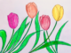 Cách vẽ hoa tulip
