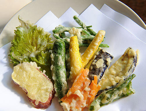 Tempura rau củ chiên giòn