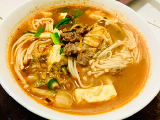 Cách nấu canh kim chi thịt bò