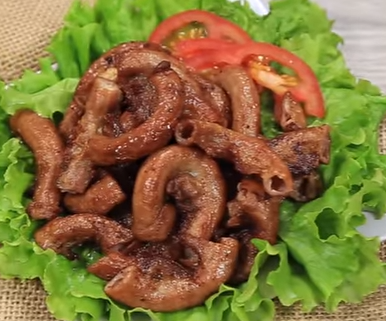 long-lon-ran Lòng lợn rán