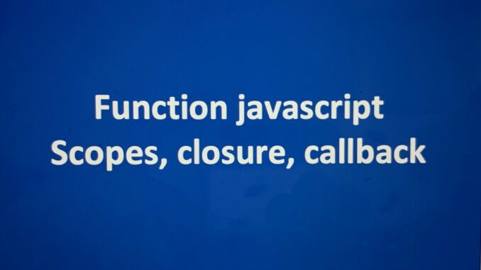 scopes-javascript function javascript