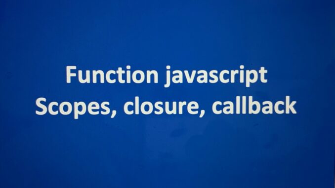 function javascript