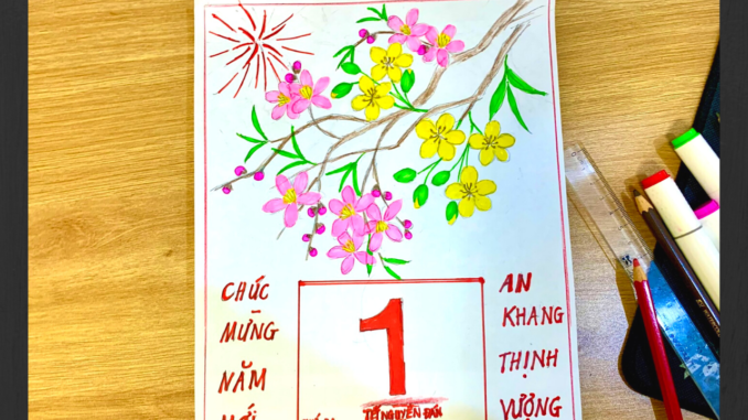 trang-tri-bia-lich Trang trí bìa lịch treo tường