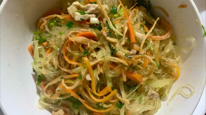 mien-xao-muc-kho Miến xào mực khô