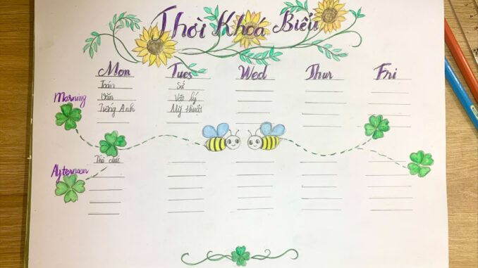 trang-tri-thoi-khoa-bieu Trang trí thời khoá biểu